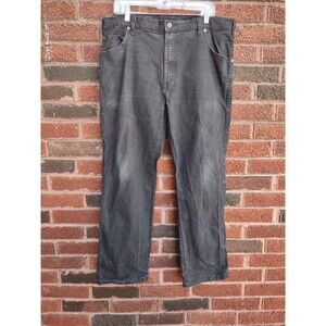 Dickies Work wear Mens Pants Size 38x30 Black Canvas Straight Leg